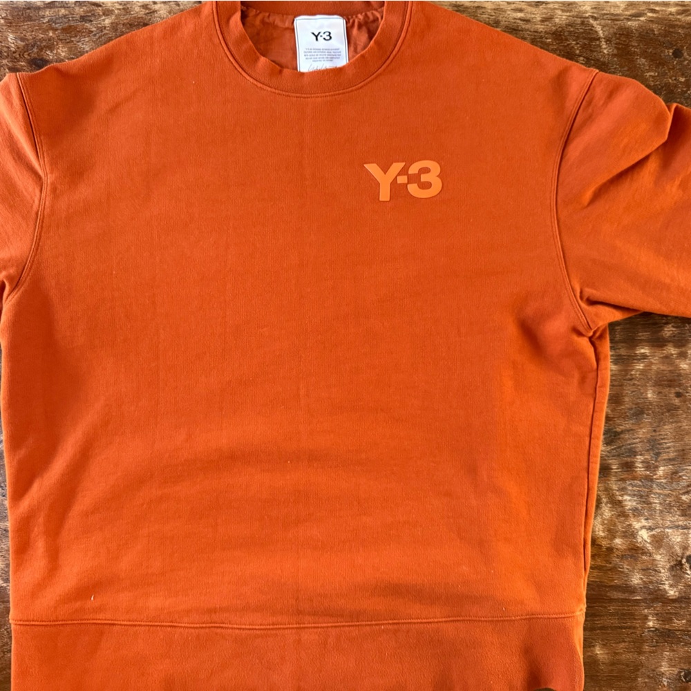Y-3 Adidas Rust Orange Crewneck